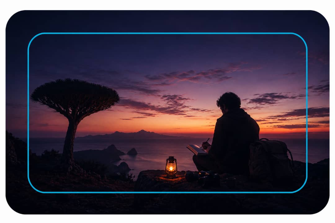Camping under the stars in Socotra